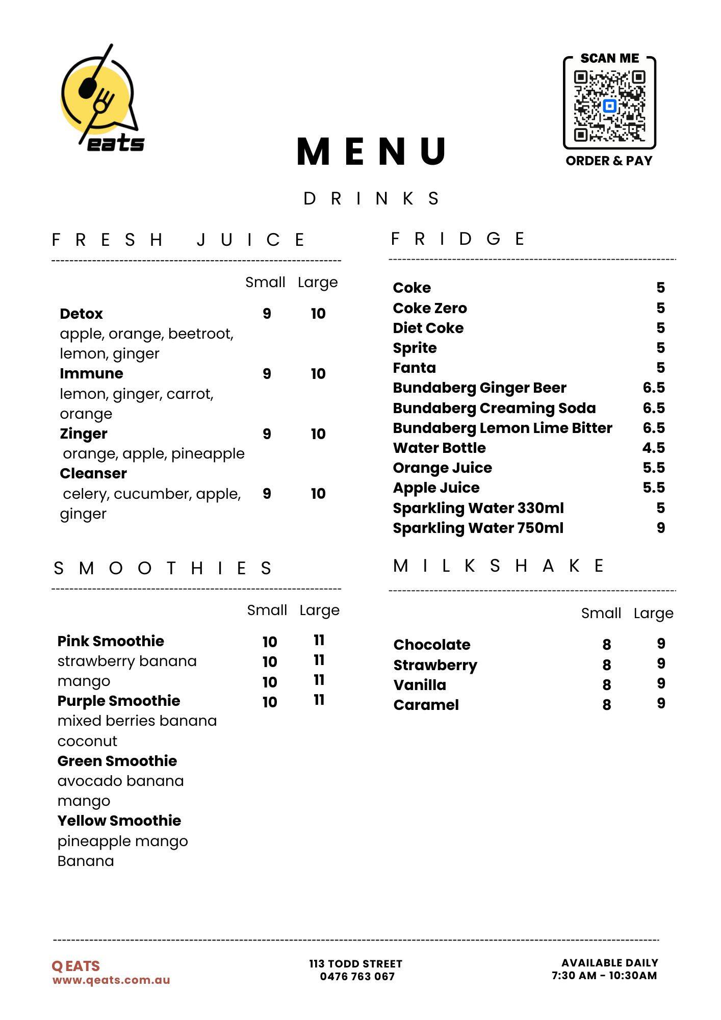 About | Q EATS